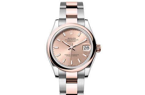 rolex datejust 31 oystersteel and everose gold